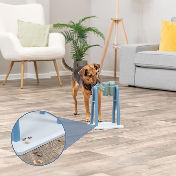 TRIXIE Turn Around - Mad Scientist Dog Activity Interactive Toy, Level 2 Food Puzzle Game, Brain Teasing Treat Dispenser, IQ and Mental Development Toy for Smart Dogs, Enrichment Toy for Boredom Busting