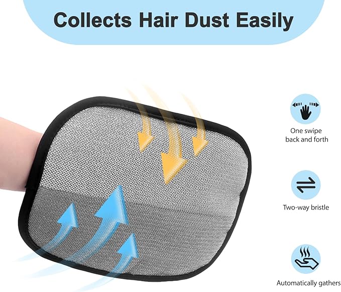 Pet Hair Removal Glove, Reusable Electrostatic Cats & Dogs Hair Removal Tool for Couch, Furniture, Carpet, Car Seat, Clothes 1PCS
