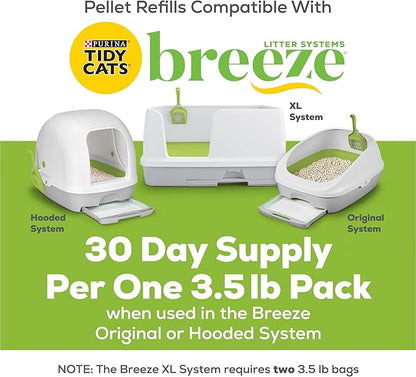 Purina Litter Tidy Cat Breeze Pellets, 3.5 lb, 2 Packs, Limited Edition