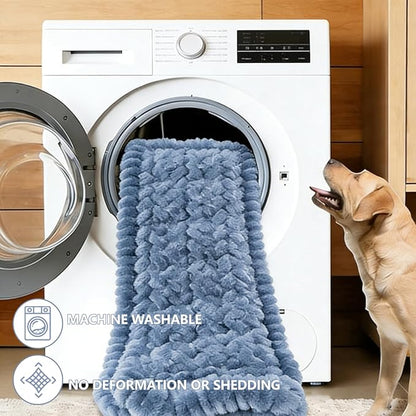 Dog Car Seat Waterproof Bed Cover Non-Slip Car Back Seat Soft and Comfortabl Pet Bed Mat Car Blanket for Travel Backseat Extender Seat Covers Dog Bed for Cars Trucks and SUVs (Grey Cover 23.6” x 51”)