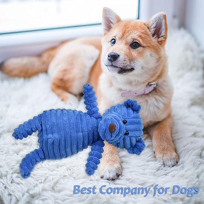 5Pack Dog Squeaky Plush Toys Puppy Toys Assortment Value Bundle Bulk Large Dog Teething Pet Chew Toys
