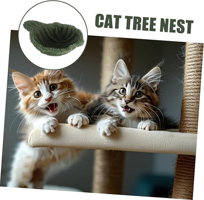 Cat Tree Hammock Replacement Bed Cozy Cat Tree Attachment Versatile Hanging Nest Flexible Installation Elegant Design Encourages Activity and Climbing