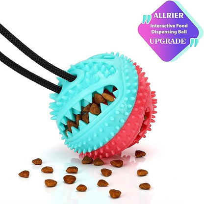 Dog Toys to Keep Them Busy for Boredom,Interactive Dog Toys Tug of War, Mentally Stimulating Toys for Dog, Puppy Teething Puzzle Treat Food Dispensing Ball Toy for Small Medium Dogs