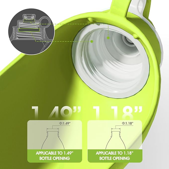 SUPERDESIGN Dog Water Bottle, Portable Dog Water Bottle for Small to Large Dogs, Leak Proof Dog Travel Water Bottle, Small Leaf Travel Water Bowl for Dogs and Dog Walking Accessories (19.6OZ, Green)