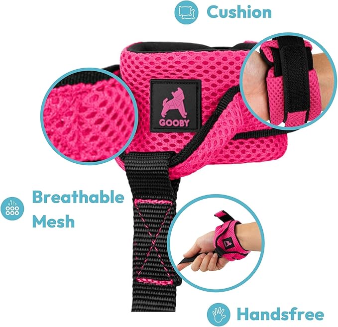 Gooby Soft Mesh Wrist Band Surfer Leash - Turquoise, 6 FT - Comfortable Hands Free Leash with Elastic Band for Small, Medium and Large Dogs
