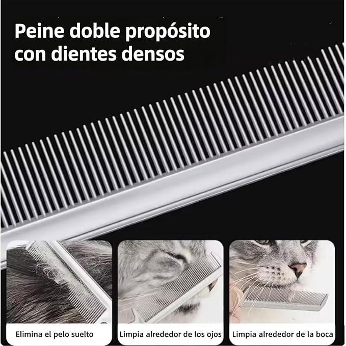 Pet Hair Thinning Comb Dog Hair Trimmer Cutter Comb with Extra Blade Dual-end Double-sided Dog Pet Grooming Tool