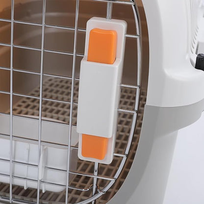 Pssopp Portable Plastic Pet Travel Carrier, Greater Load Bearing Capacity Airline Approved Size Dog Crate Airline Cat Carrier Box for Home and Travel(19.88 x12.8 x7.87in)