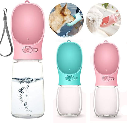 PETnSport Portable Water Dispenser - Light Weight Leak Proof Outdoor Walks Pet Dog Water Bottle