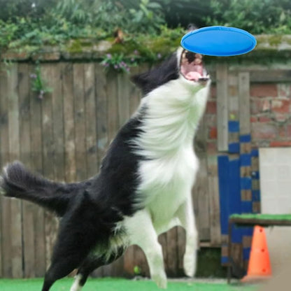 Nonslip Dog Flying Discs Chew Outdoor Toy Rubber Soft Training Exercise for Active Pet Outdoor Fetching Toy for Dog