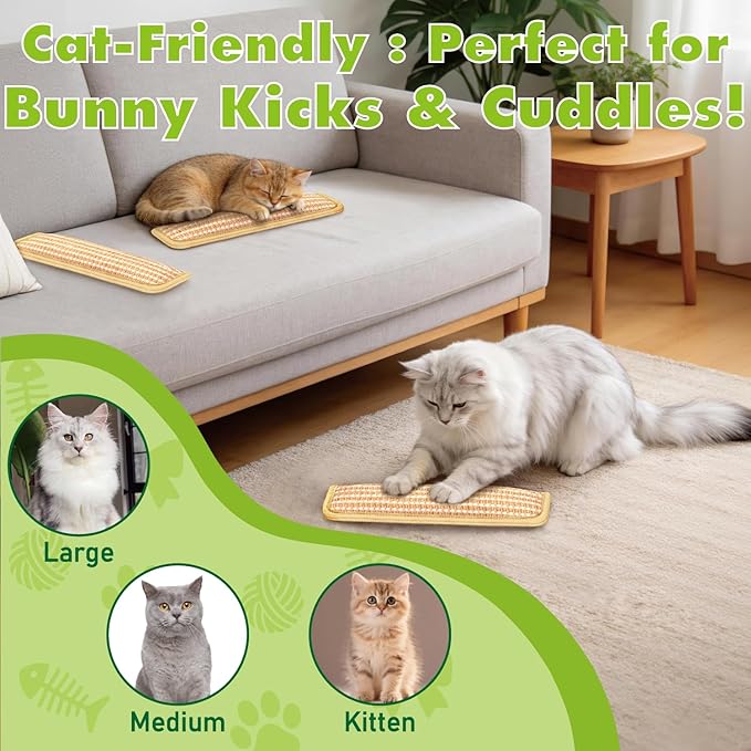 3 Pack Cat Toys, Organic Catnip Toys with Crinkle Sound, Interactive Sisal Cat Kicker Toy, Cat Chew Toy Pillow for Indoor Scratching & Chewing Fun