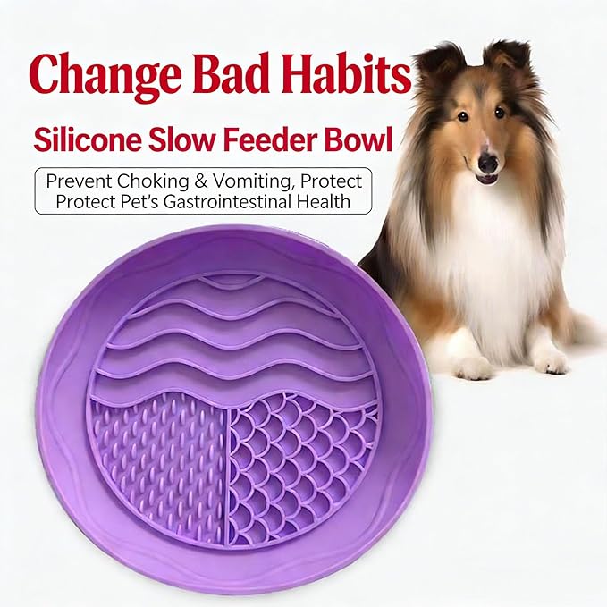 Fish Scale Patterned Licking Bowl