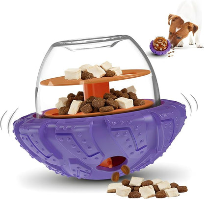 Interactive Dog Puzzle Toy for Smart, Dog Enrichment Toys to Keep Them Busy, Cognitive Dogs Toy to Stimulate Their Brain, Dog's Treat Dispensing Toys with Slow Feeder, Easy to Clean