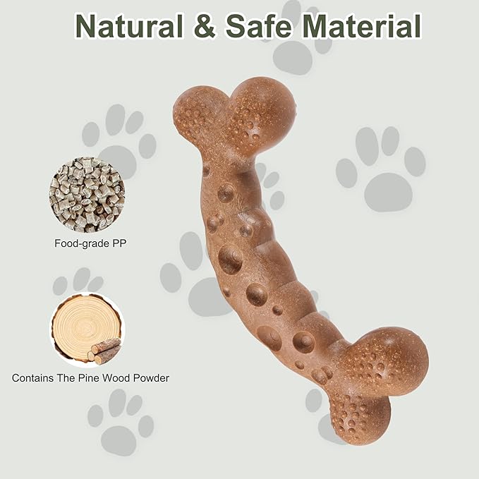 Dog Chew Toys for Aggressive Chewers 3 Pack Variety Flavored Tough Dog Bone Toy for Medium Large Breed to Keep Them Busy