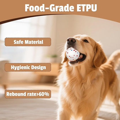 ETPU Dog Toys 3-Piece Set for Large Breeds - Super Bounce Ball, Tug-of-War Pull Ring & Football, Heavy Duty Chew Resistant Toys for Aggressive Chewers, Outdoor Fetch & Interactive Play