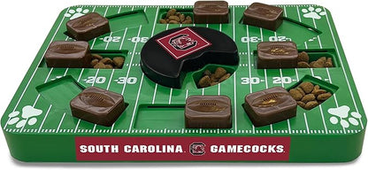 NCAA Puzzle Toy Slow Feeder, Puzzle Treat Dog Toy, Interactive Dog Treat Toy, Dog Puzzle Feeding Slow Toy (South Carolina Gamecocks)