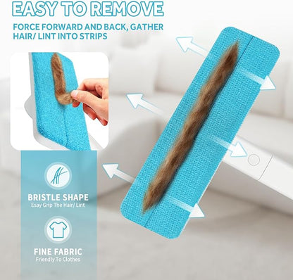 Pet Hair Removal Tool - Pet Hair Remover for Cat & Dog Hair Cleaning, Carpet Rake for Fabric Furniture, Pet Carpet Cleaner Come with Adhesive Hook Convenient to Hang & Store, an Ideal for Pets Owners
