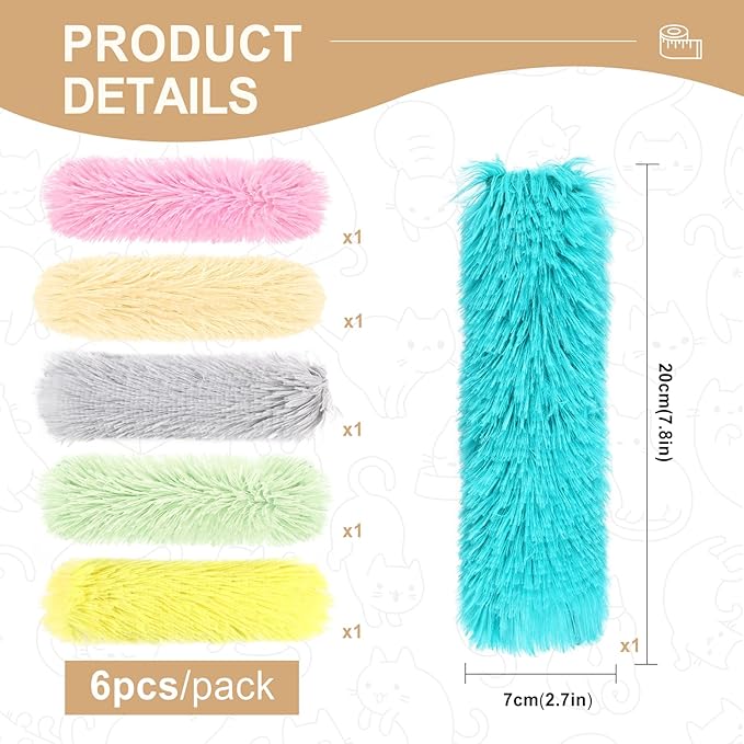 Cat Toys Pillows 6Pcs Catnip Kicker Toys for Cats Promotes Kitty Exercise