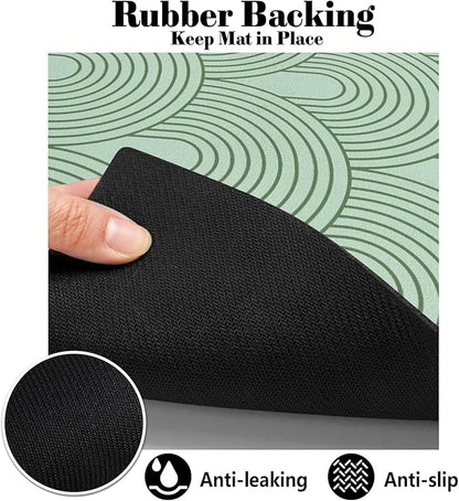 Dog Food Mats for Floors Absorbent, Pet Cat Food Mat - Quick Dry Dog Mat for Food and Water Boho Pet Supplies