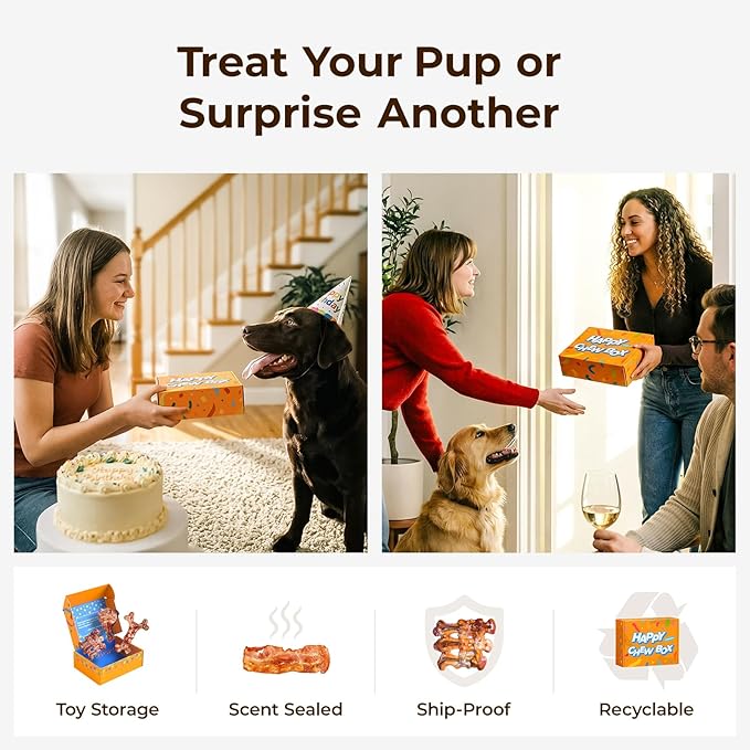 3 Pack Dog Toys for Aggressive Chewers - Tough Durable Nylon Chew Toys Bacon Flavored for Large Dogs 20-90lbs