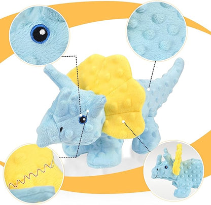 No Stuffing Dog Toys for Aggressive Chewers, Squeaky Dog Toys for Large Medium and Small Dogs, Puppy Dog Chew Toys to Keep Them Busy Pack of 5