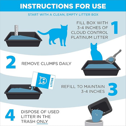 ARM & Hammer Cloud Control Platinum Clumping Cat Litter Odor Control, 27.5 lbs.