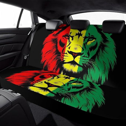 Car Seat Protector SUV Bench Seat Cover, Fashion Decor, Dirt Proof Dog Car Back Seat Cover for Trucks SUV Compatible with Reggae Rasta Flag Lion