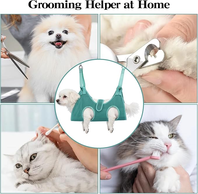 Bitbat Dog Grooming Hammock for Small Dogs and Cats, Pet Nail Sling Harness Hammock for Dog Nail Clippers Grooming, Hanging Support Holder for Dogs, Small Pet Grooming Harness