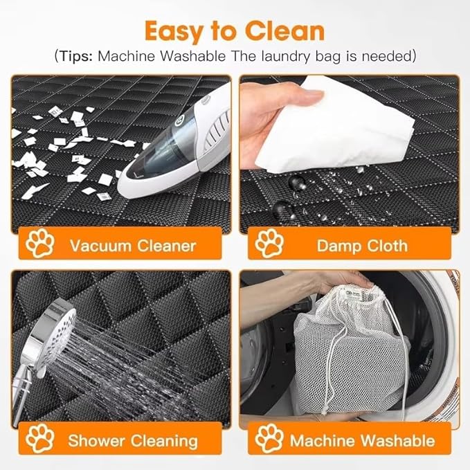 Dog Car Seat Cover for 2019-2023 2024 2025 Chevy Chevrolet Blazer, Waterproof 4-Layer Back Seat Protector Non-Slip Pet Bench Cover with Safety Belt