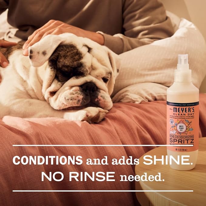 MRS. MEYER'S Clean Day Dog Deodorizing Spray, White Peach Scent, 8oz