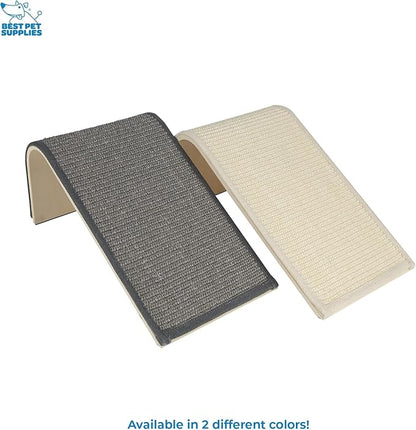 Best Pet Supplies Catify Cat Scratcher, Fun Interactive Scratchers, Posts, Poles, Claw Safe, Furniture Saver Indoor Play Support Natural Cat Behaviors Heavy Duty - Ramp (Gray), 15 x 9