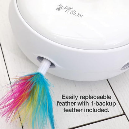PetFusion Ambush Interactive Cat Toys for Indoor/Outdoor Activity - New & Improved Cat Feather Toys Replacement Feathers Available