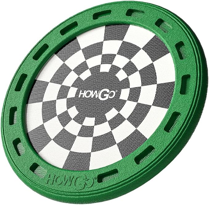 HOWGO Flyer Dog Toy, Dog Flying Disc, Flyer Dog Toy, Best for Flight, Lightweight, Durable and Water Resistant, 9.84'' (Green)