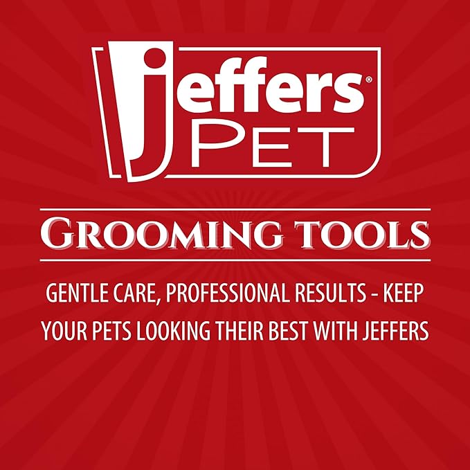 Jeffers Pet Dual Level Pin Universal Slicker Brush for Dogs, Cats & Small Pets - Curved Grooming Brush with Long & Short Pins for Shedding, Detangling, Finishing - Remove Mats & Dead Coat - Large