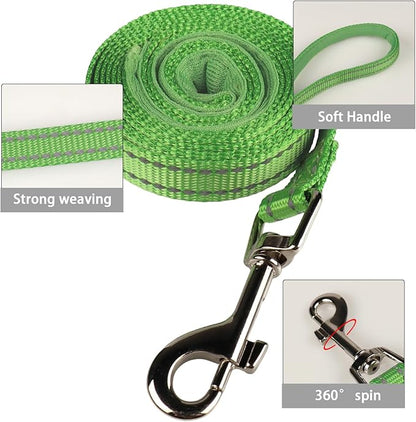 YIMEIS Dog Harness and Leash Set, No Pull Soft Mesh Pet Harness, Reflective Adjustable Puppy Vest for Small Medium Large Dogs, Cats (Grass Green, Medium (Pack of 1)
