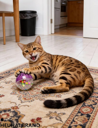 20 Pack Cat Toys Balls Indoor Kitten Set with Bell Balls Plush Balls Colorful Springs Interactive Safe Long-Lasting Toys for Kittens and Adult Cats (1.5'' - 2.3'')