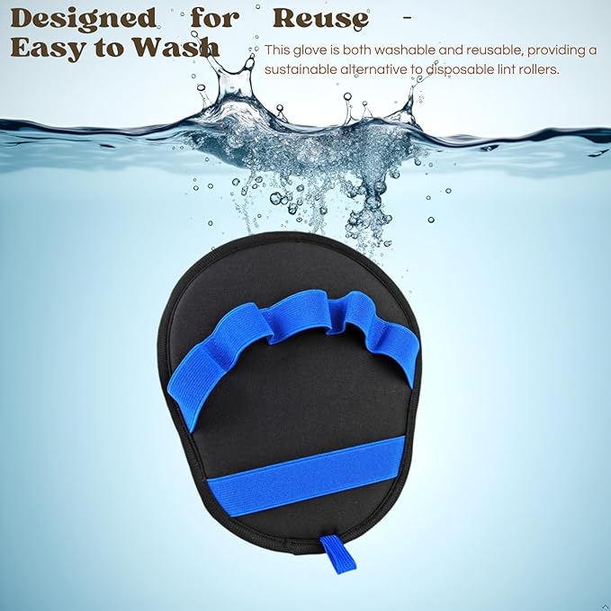 Pet Hair Removal Glove 3-in-1 Set,Electrostatic Pet Hair Removal Glove For Cat Couch Carpet Furniture Grooming,Magic Brush Pet Hair Remover With One-Click Self-Cleaning, Flea Comb For Cats Dogs