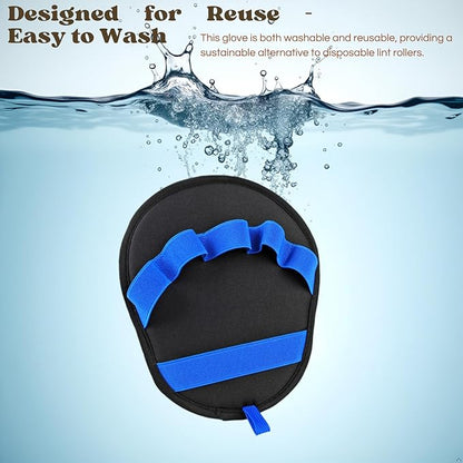 Pet Hair Removal Glove 3-in-1 Set,Electrostatic Pet Hair Removal Glove For Cat Couch Carpet Furniture Grooming,Magic Brush Pet Hair Remover With One-Click Self-Cleaning, Flea Comb For Cats Dogs