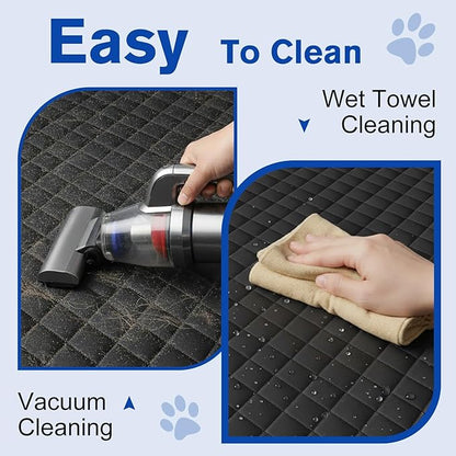 NECKORY SUV Cargo Liner for Dogs - Waterproof Dog Car Seat Cover Mat for SUVs, Sedans, Vans & Trunks with Non-Slip Bumper Flap Protector, Scratchproof Large Size Universal Fit, Grey
