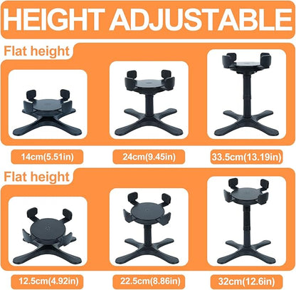 Adjustable Dog Bowl Stand Raised Bowl with 3 Heights Tilted Feeding Stand Elevated Stand for Dog Bowls Adjusts to 5.5",9.45",13.2" Non-Slip for Small Medium Large Dogs