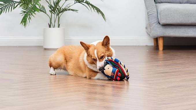 DC Comics Superman 8” Tug & Chew Toy for Dogs, Officially Licensed DC Super Heroes Pet Product