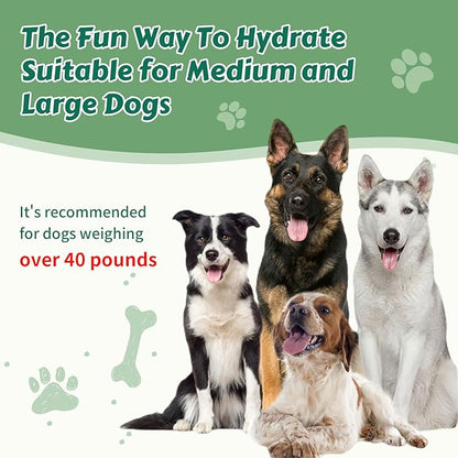 Outdoor Dog Water Fountain Step On, 2-in-1 Drinking & Sprinkler Water Dispenser, Paw Activated Drinking Dispenser for Yard, Garden, Lawn Interactive Summer Cooling Toy for Medium Large Dogs