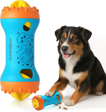 Dog Puzzle Toy Slow Feeder for Small To Mideum Dogs, Interactive Dog Chew Toy for Boredom, Brain Engaging Adjustable Treat Dispensing Dog Cat Toys Gift with Scent Release Holes Dishwasher Safe