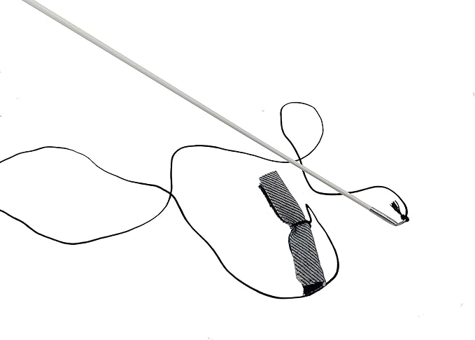 Kitty Kaster Premium Cat Toy Exerciser Fishing Pole 39 inch Safe for Cats Cat Wand Kitty Tease Casting Toy