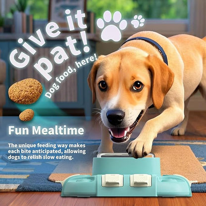 Slow Feeder Dog Bowl & Interactive Puzzle Toy - 3-in-1 Mental Stimulation Game with Treat Dispenser | Non-Slip Durable Design for Small Medium Large Dogs | Anti-Choking Food Maze & Easy Cle