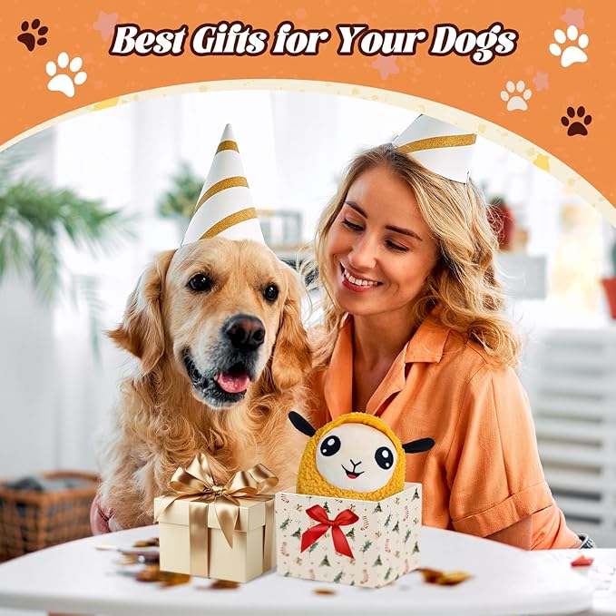 Moving Dog Toys, 2026 Upgraded Jumping Squeaky Moving Dog Ball, Rechargeable Plush Chew Toys for Small/Medium/Large Dogs (Orange)