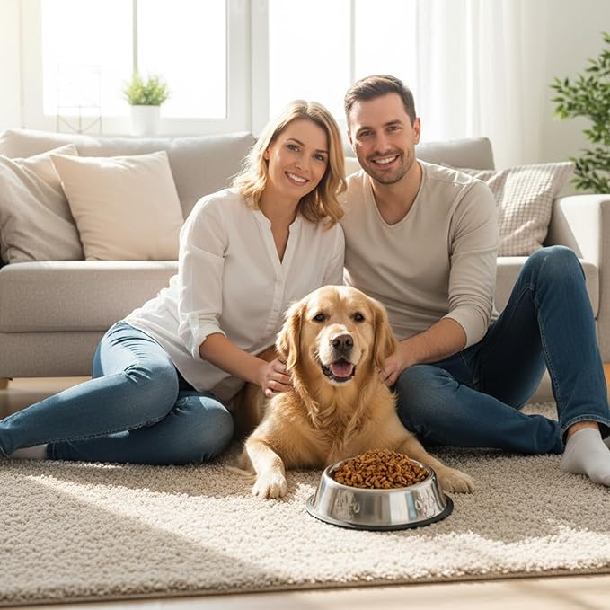 10 Pcs Stainless Steel Dog Bowl, 6.1 Inch Metal Dog Bowl with Non-Slip Rubber Base, Puppy Essentials & Pet Supplies Great for Home & Travel, Dishwasher Safe Pet Food and Water Bowls