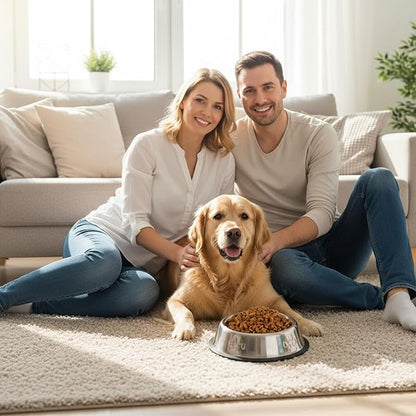 10 Pcs Stainless Steel Dog Bowl, 6.1 Inch Metal Dog Bowl with Non-Slip Rubber Base, Puppy Essentials & Pet Supplies Great for Home & Travel, Dishwasher Safe Pet Food and Water Bowls