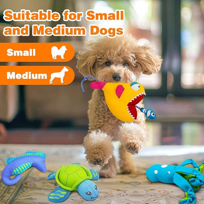 Rope Dog Toys, Floating Dog Toys with Rope for Indoor or Outward Play, Fish Interactive Dog Gifts for Small and Medium Dogs