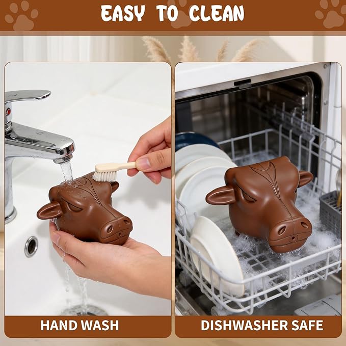 Tough Dog Toys for Aggressive Chewers | Natural Rubber Treat Dispensing Chew Toys for Medium Large Dogs, Interactive Slow Feeder Puzzle Toy for Boredom Relief & Teeth Cleaning, Dishwasher Safe