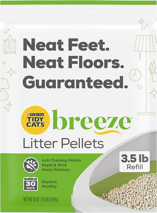 Purina Litter Tidy Cat Breeze Pellets, 3.5 lb, 2 Packs, Limited Edition